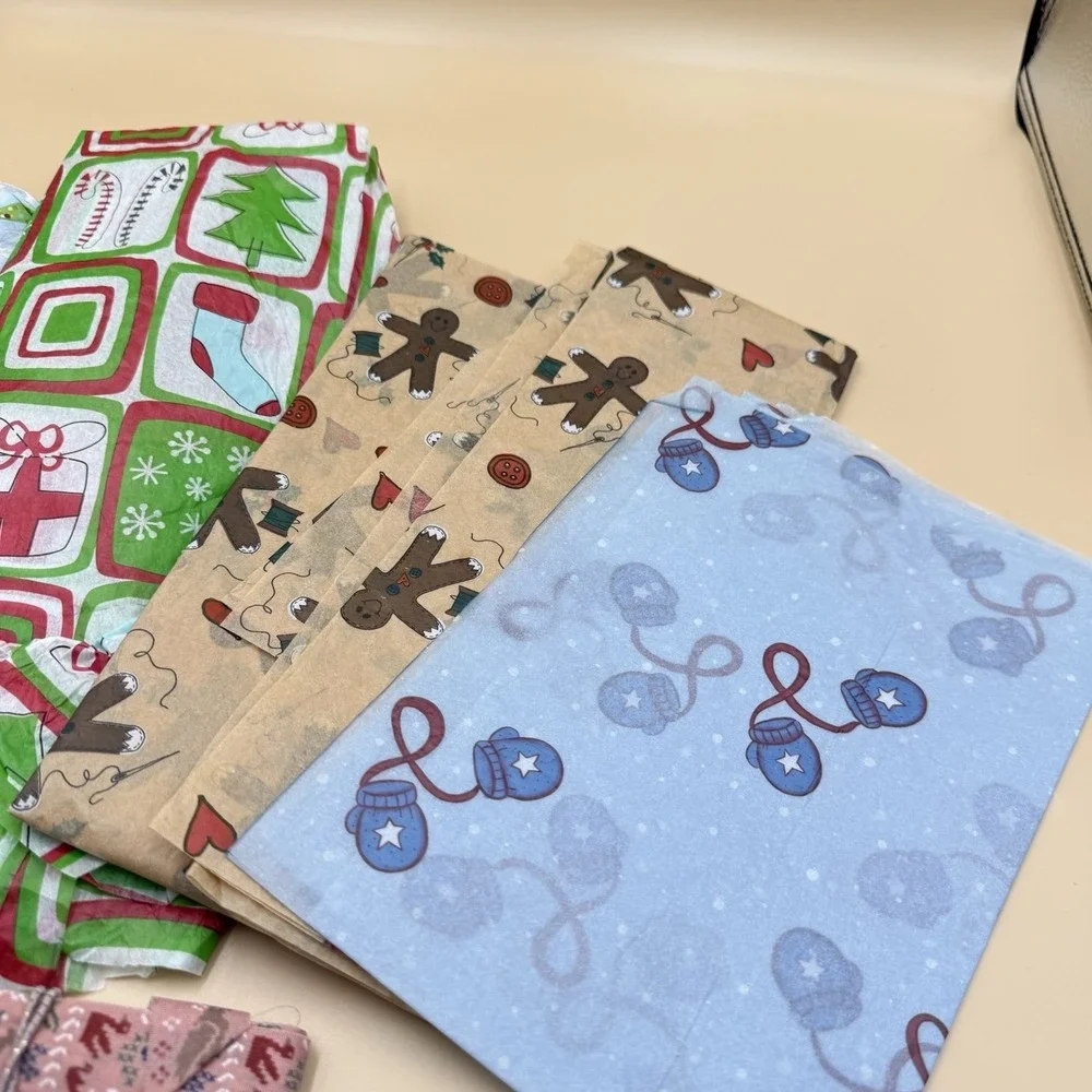 Lot Vintage Christmas Wrapping Paper 90s Y2K Ribbon Tissue Retro Michaels Spools